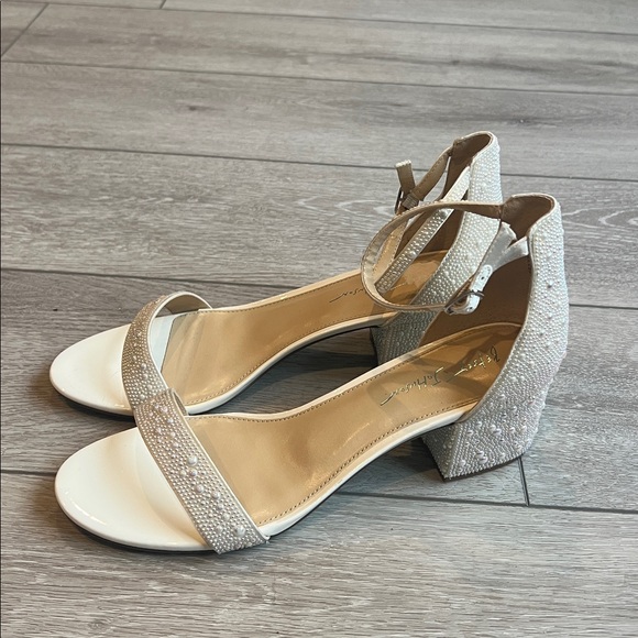 Betsey Johnson Pink and Silver Embellished Heels - Picture 2 of 10